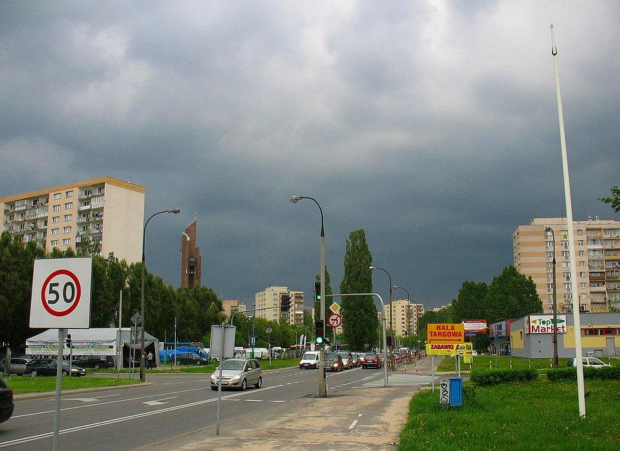 Przejażdżka z burzą - na Stegnach