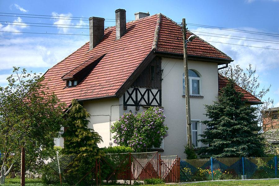 Kolejny fragment szachulcowej konstrukcji