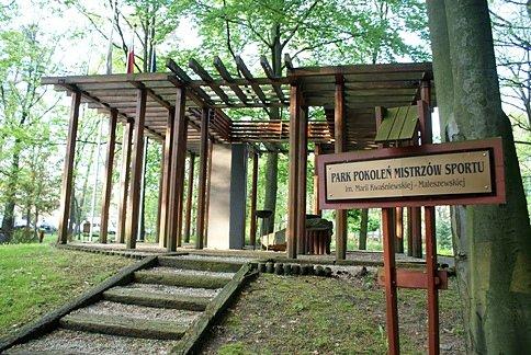 Park w Spalskim Centralnym Ośrodku Sportu