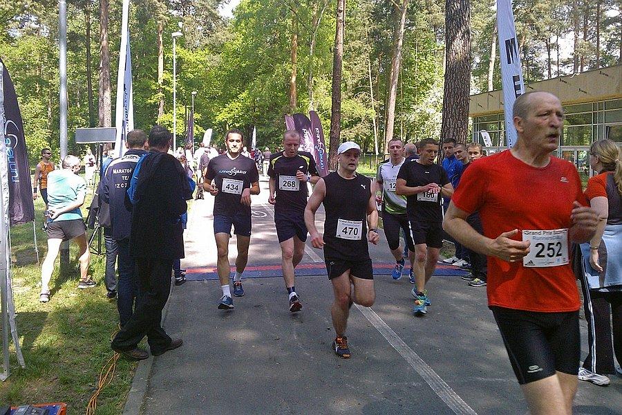 Meta maratonu przy kąpielisku Arkonka w Szczecinie