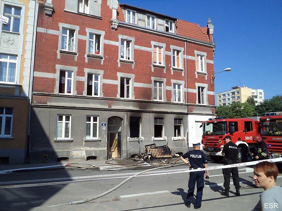 Malborska 11 po pożarze