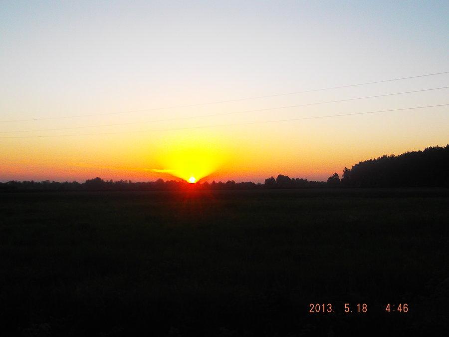 Wschód słońca nad Ornetą