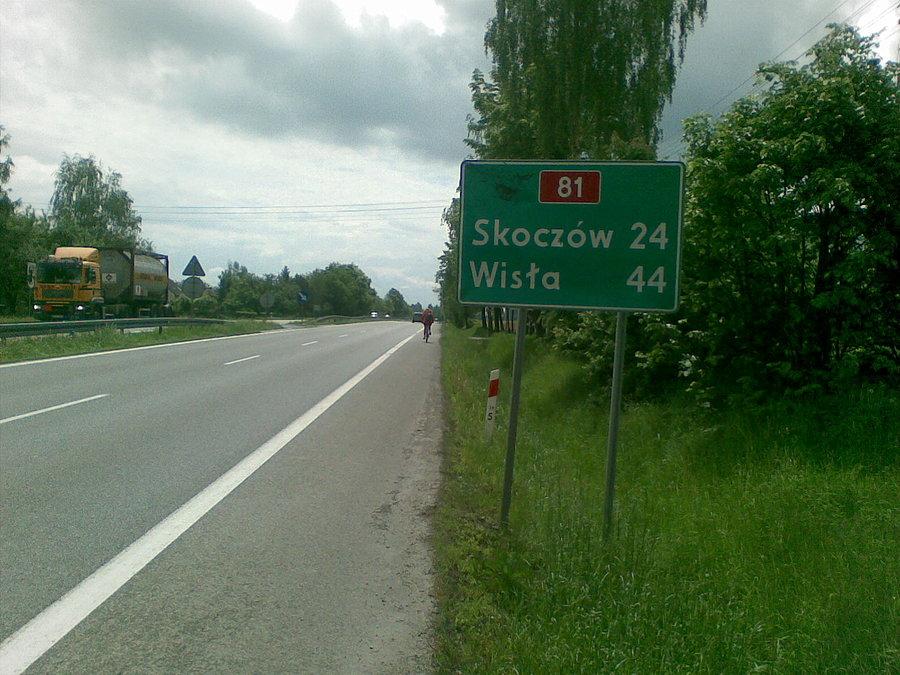 W drodze z Żor w kierunku Pawłowic
