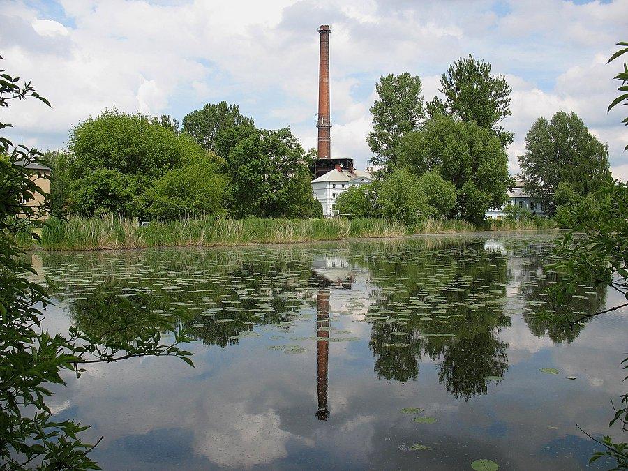 Mirków - papiernia od strony stawu