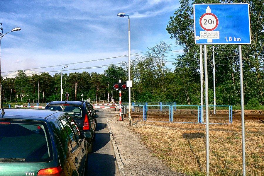 Przejazd kolejowy w Szczecinie Dąbiu