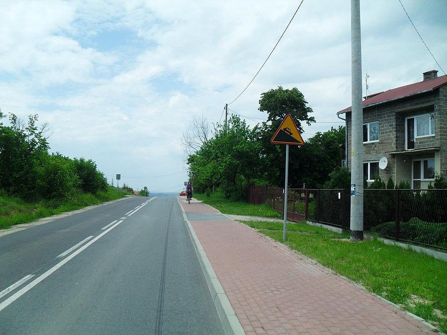 Biskupice ostry zjazd