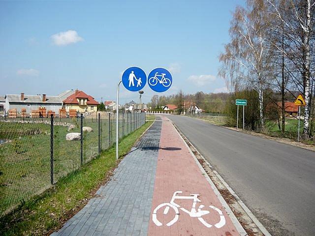 Droga rowerowa w Chorzelach