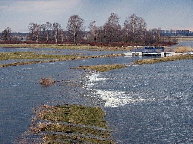 Rzeka Orz wylewa na pola