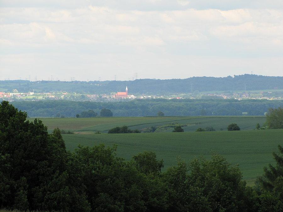 Widoki na podjeździe z Píšť do Vřesina