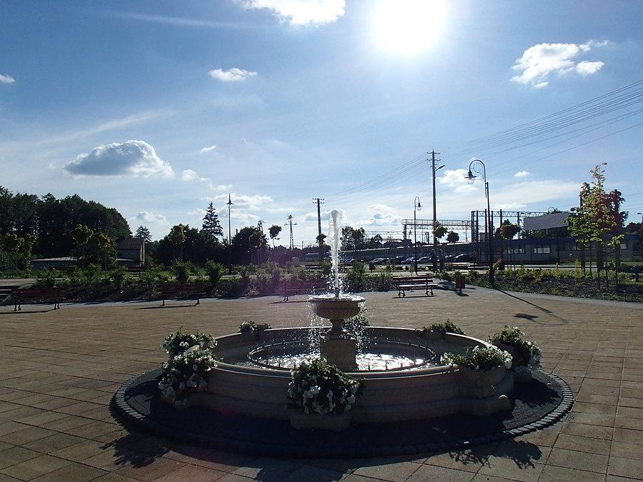 Park w Mrozach - Fontanna