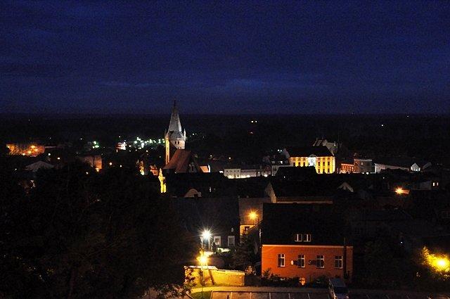 Widok na centrum Czarnkowa z Góry Krzyżowej