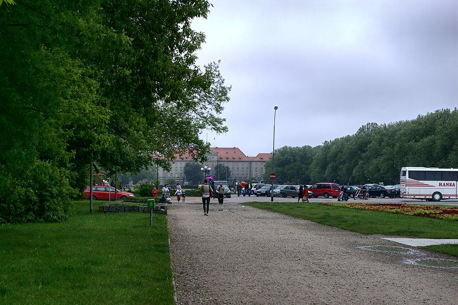 Widok na Jasne Błonia z Parku Kasprowicza