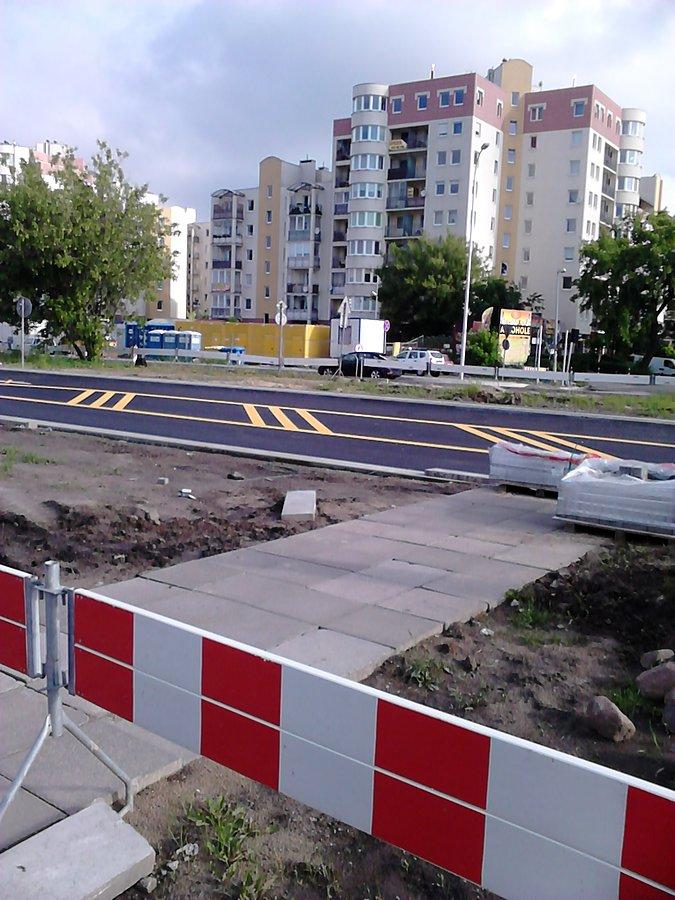 Jezdnia przygotowana do zmany organizacji ruchu