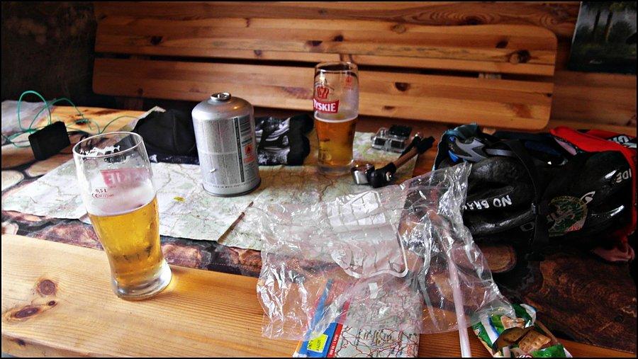 Przebieranie i suszenie się "U Ryby" w Zieleńcu