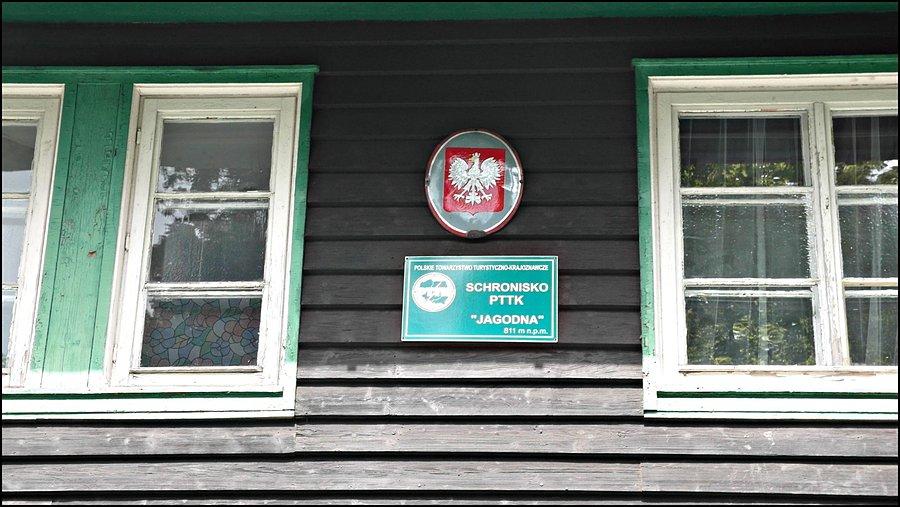 Tabliczka na schronisku