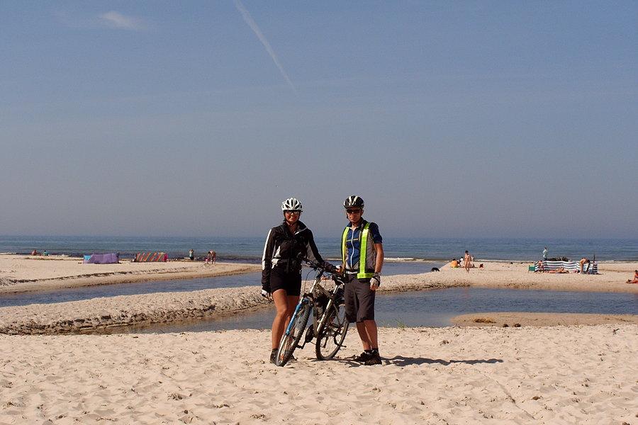Plaża w Dębkach nad Morzem Bałtyckim
