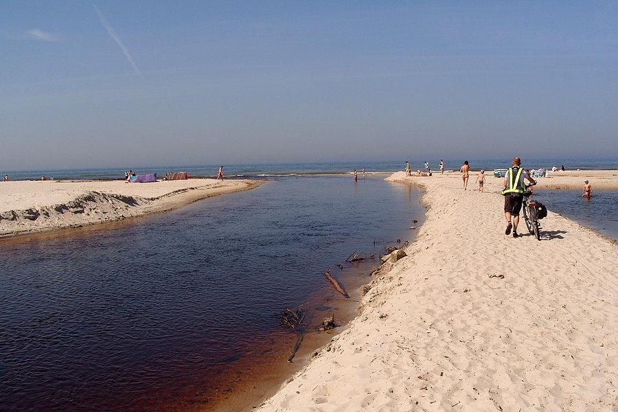 Rzeka Piaśnica wpływa do Bałtyku
