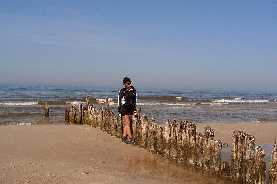 Plaża w Dębkach nad Morzem Bałtyckim