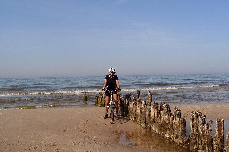 Plaża w Dębkach nad Morzem Bałtyckim