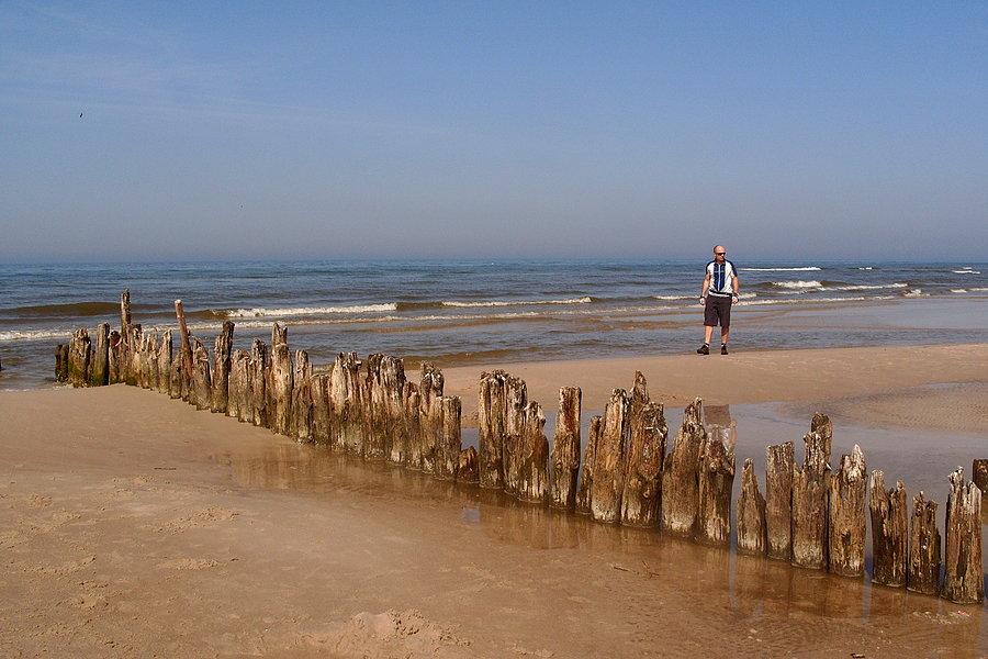 Plaża w Dębkach nad Morzem Bałtyckim