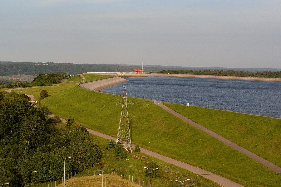 Widok z wieży widokowej w Gniewinie