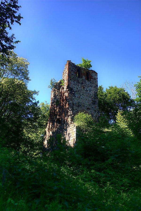 Kościół został zniszczony w 1945 roku w wyniku działań wojennych