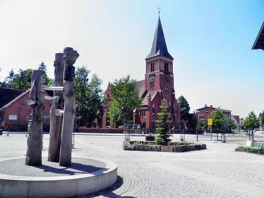 Centrum miejscowości Eggesin - 6 czerwca 13 r