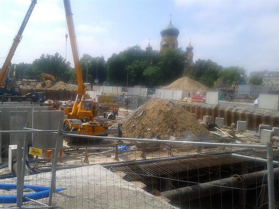 Budowa metra - stacja Wileńska