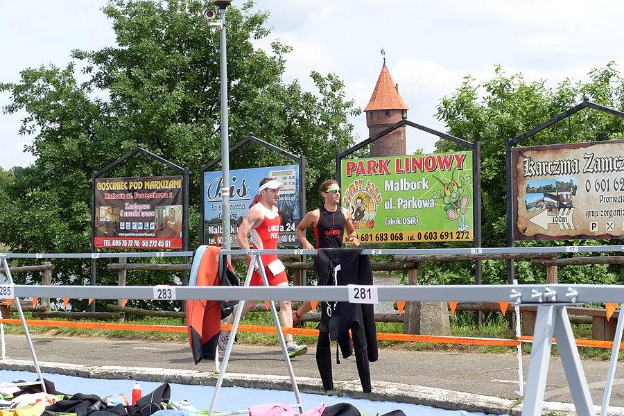 Garmin Iron Triathlon Malbork 2013-pierwsi wystartowali