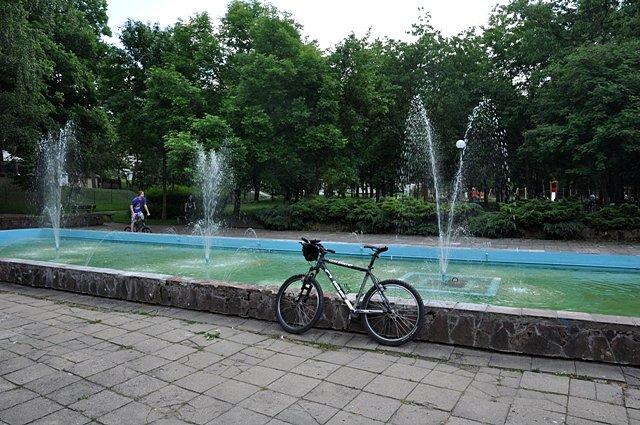 Zakończenie w Parku Staszica w Czarnkowie przy fontannie