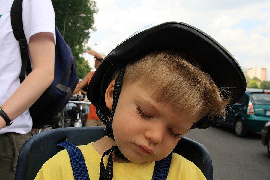 Kacper zasypia