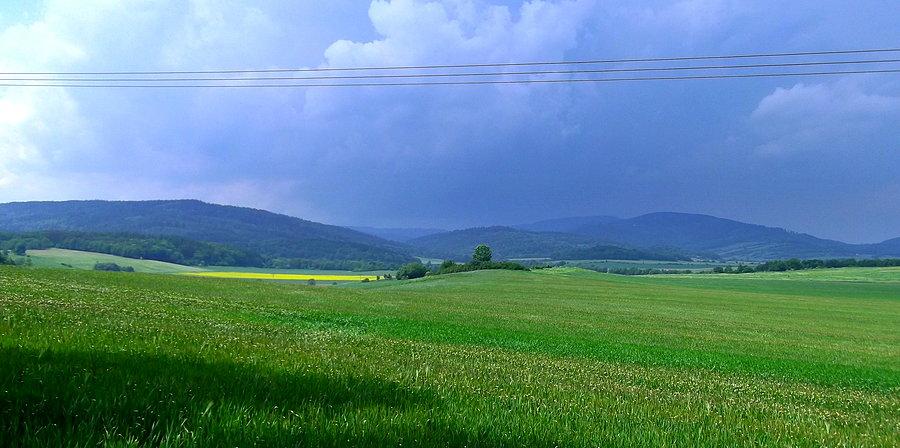 Jindřichov. W oddali słychać burzę