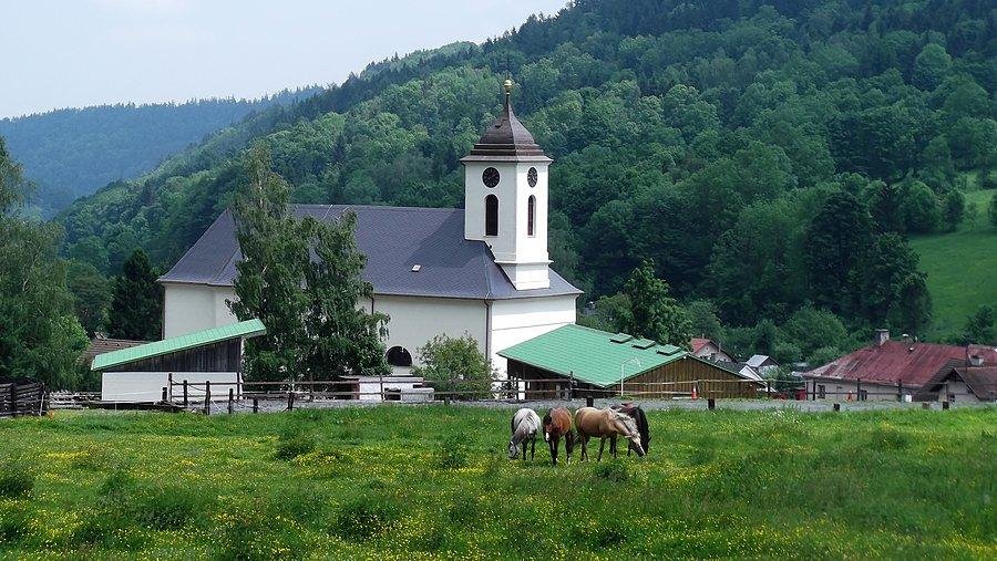 Petrovice z podjazdu na Biskupią Kope