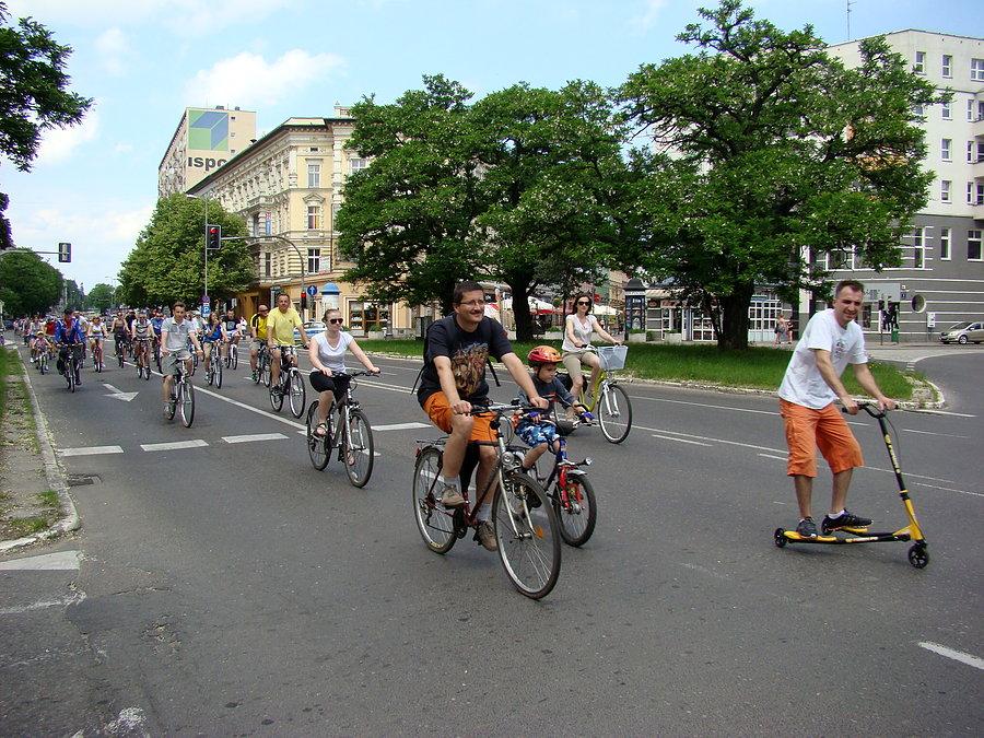 Jadących nie tylko rowerami