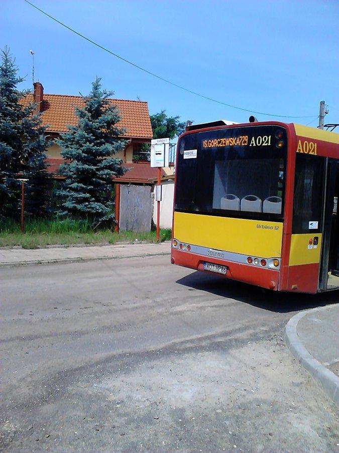 Zdjęcie specjalnie dla wnuka. :) Autobus 729 na pętli w Mariewie