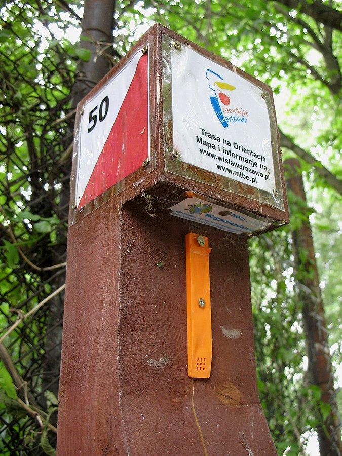 Punkt kontrolny stałej trasy na orientację nad Wisłą