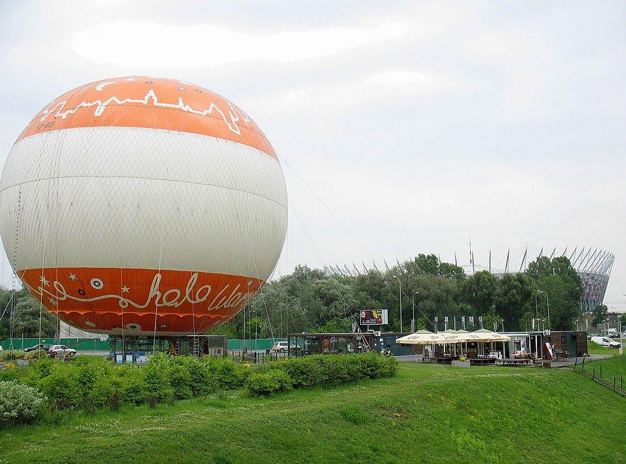 Balon uziemiony - dzisiaj mocno wiało