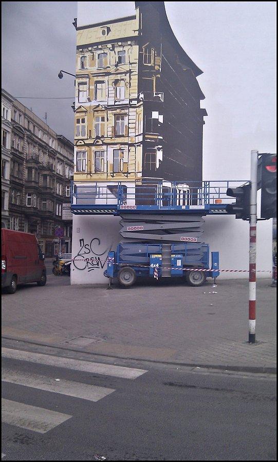 Powstający mural