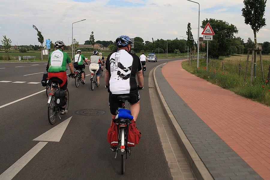 Wjeżdżamy do Pasewalku. Zaraz koniec rajdu