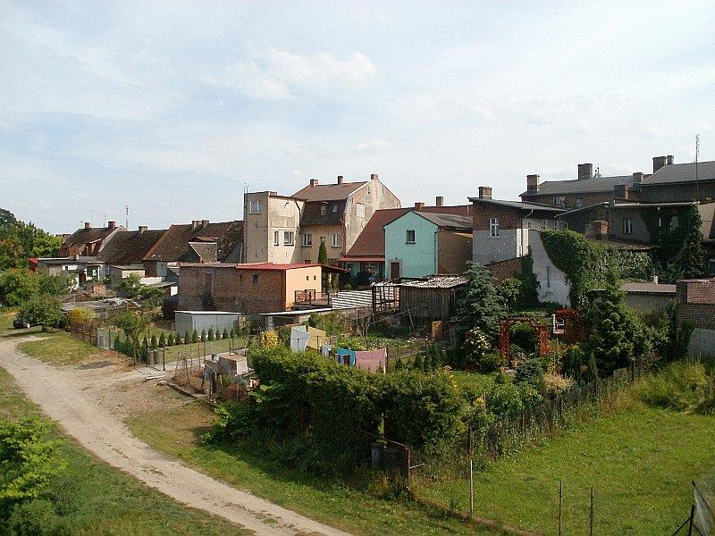 Sieraków - widok na zabudowę od strony Warty
