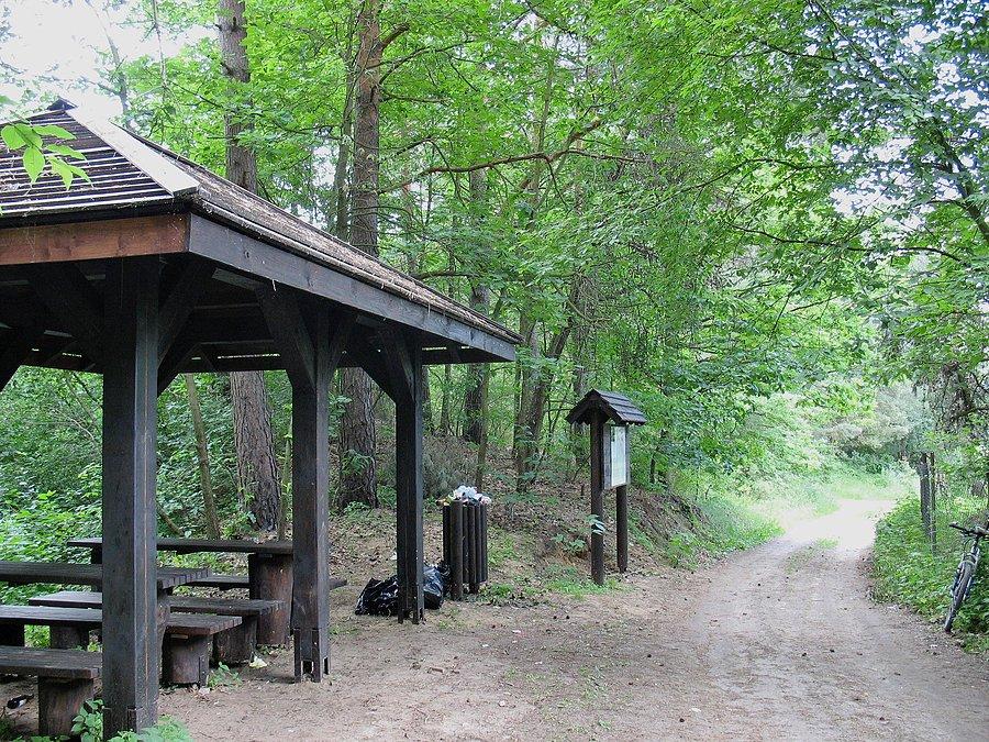 Osieczek - wiata turystyczna na szlaku Krainy Jeziorki