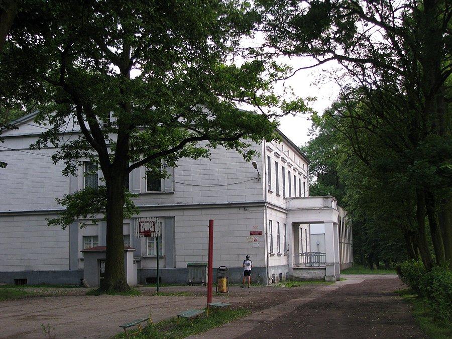 Dwór, obecnie szkoła podstawowa