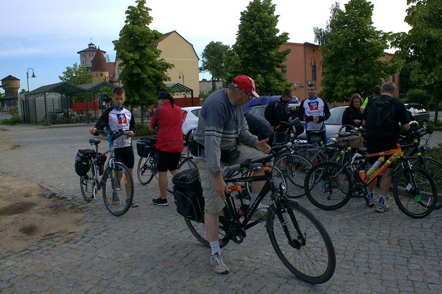 W Angermunde spotkanie z ekipą z pociągu