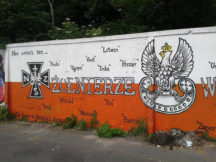 Żołnierze wyklęci w street arcie