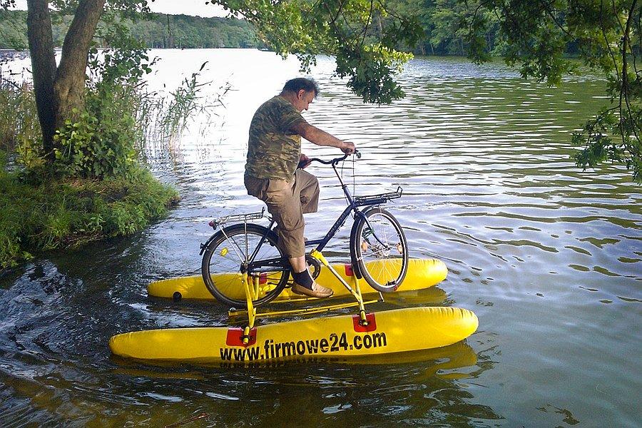 Rower na wodzie,Jezioro Głębokie w Szczecinie