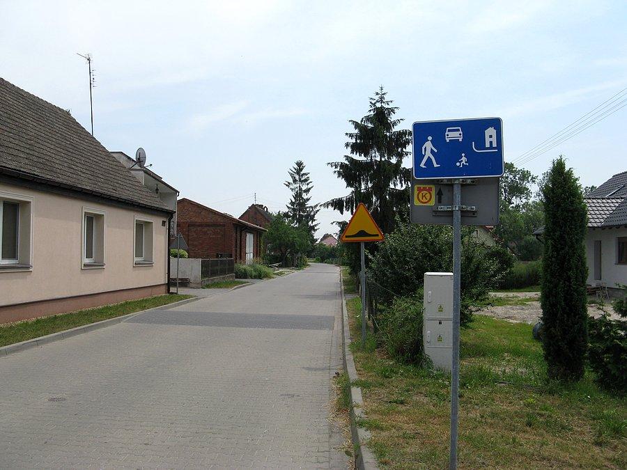 Czmoń - oznakowanie szlaku