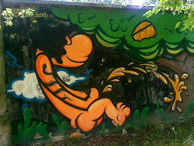 Szwedzki na ogrodzeniu ZOO