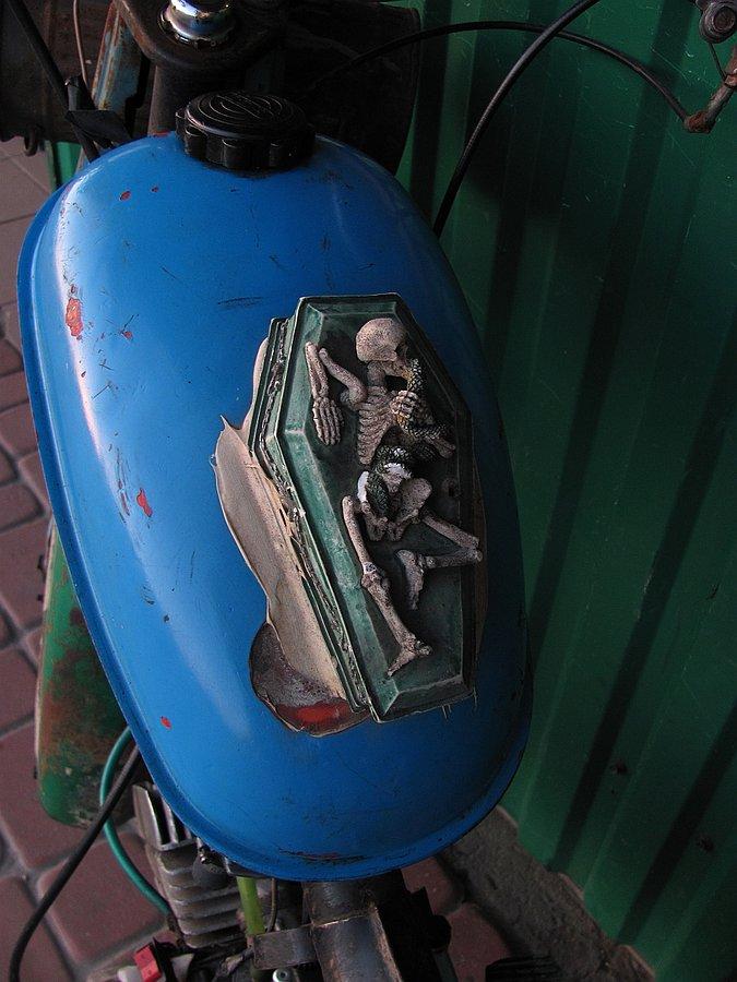 Motocykl gdzieś koło Sandomierza