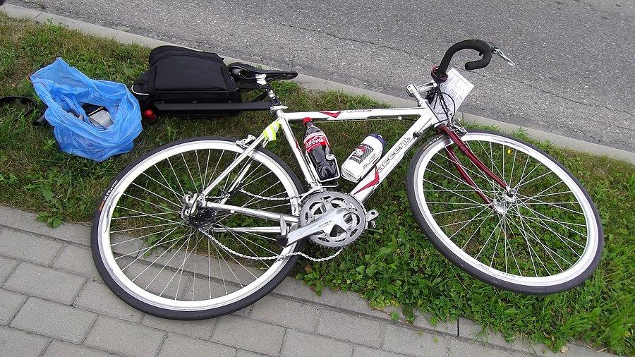 Biker z Gostynia, przyjechał na Śląsk zepsuć przerzutkę