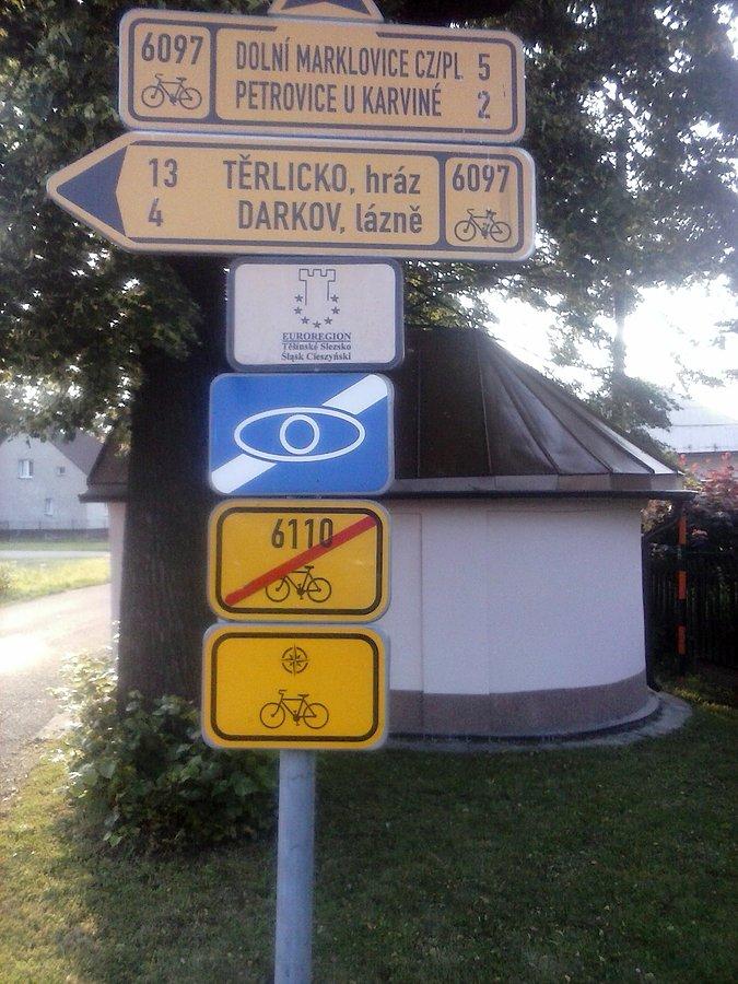 Początek/koniec trasy nr 6110